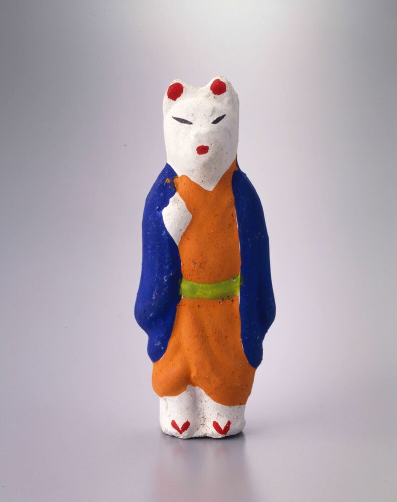 作品画像：郷土玩具 今戸焼 羽織狐