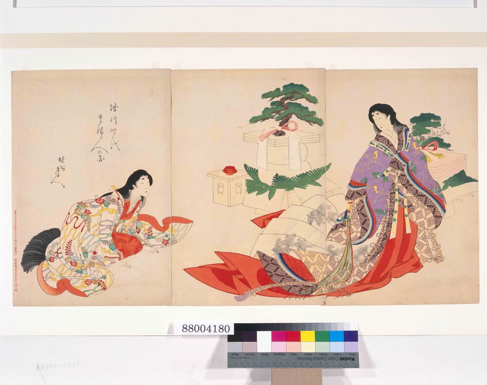 作品画像：徳川時代貴婦人の図