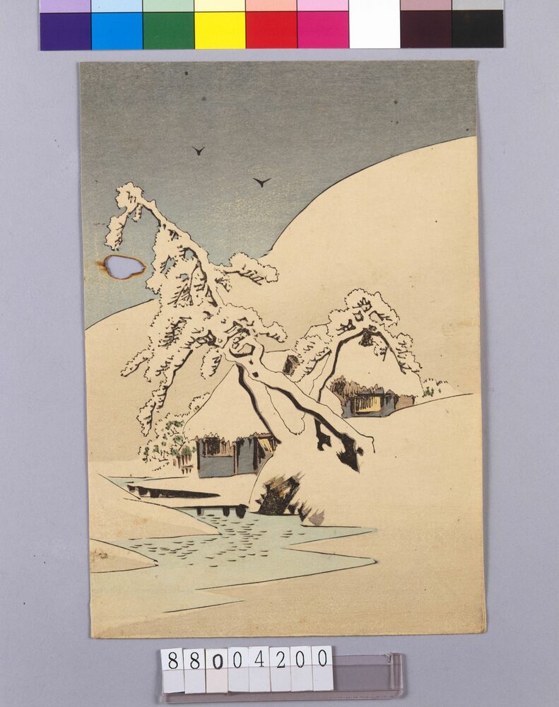 作品画像:雪景山水図