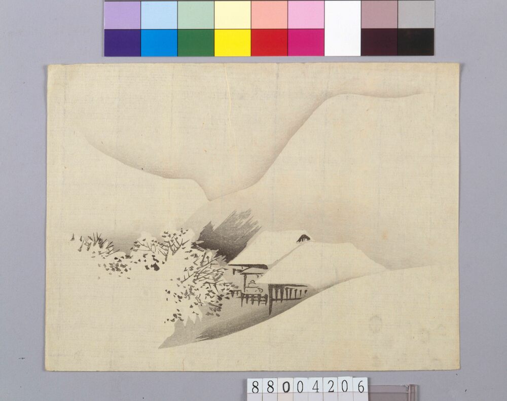 作品画像:雪景山水図