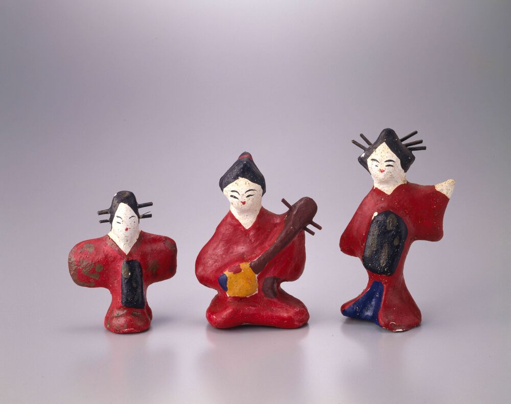作品画像：郷土玩具 あずま人形 踊り