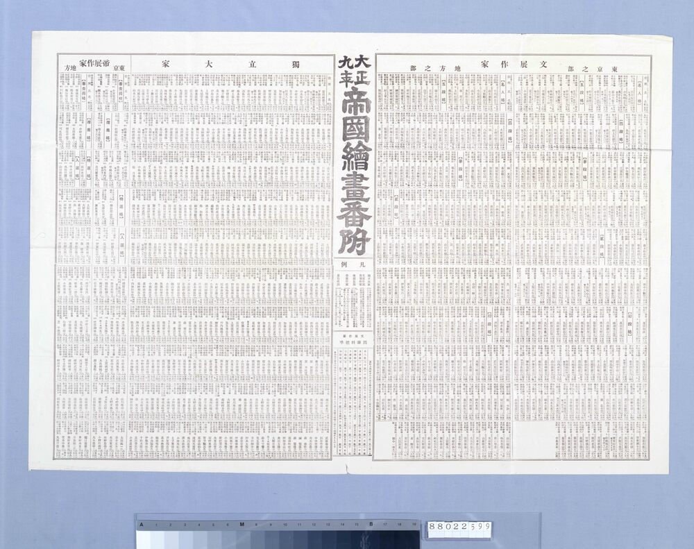 作品画像：帝国絵画番附