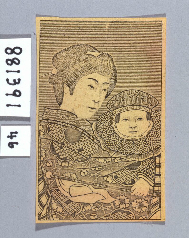 作品画像：[子供を抱く婦人]