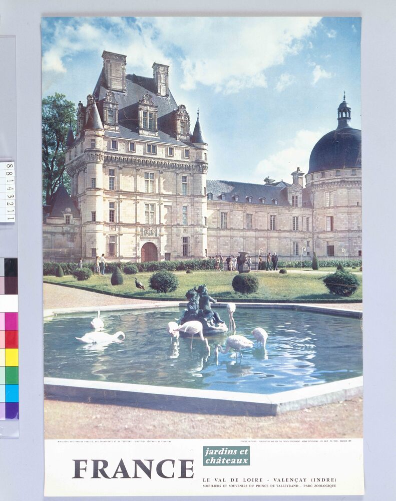 作品画像:ポスター FRANCE jardins et chateaux