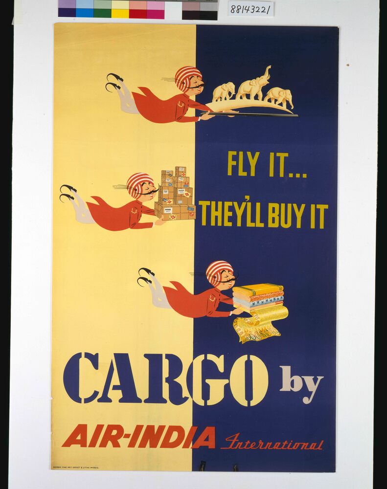 作品画像:ポスター CARGO BY AIR INDIA International