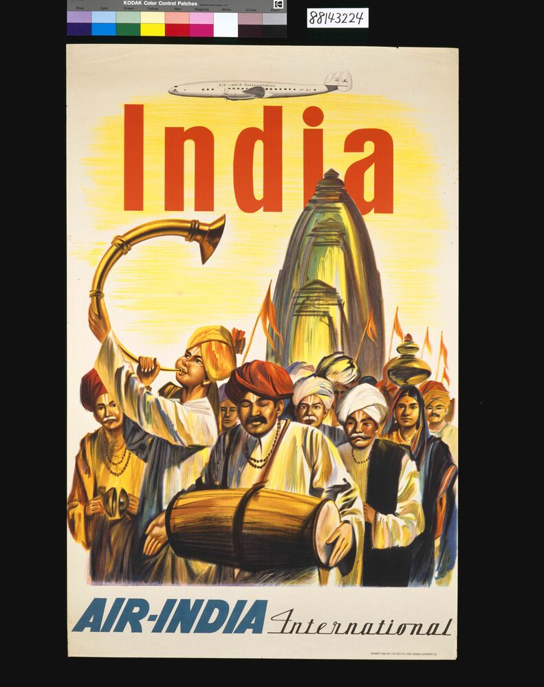 作品画像：ポスター India AIR－INDIA International
