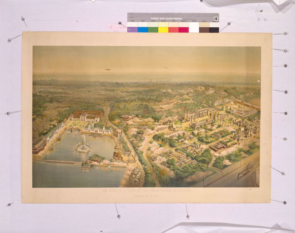 作品画像:THE BIRD’S-EYE VIEW OF THE TOKYO TAISHO EXPOSITION