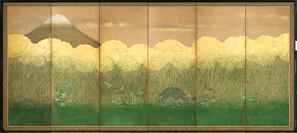 作品画像:武蔵野図屏風