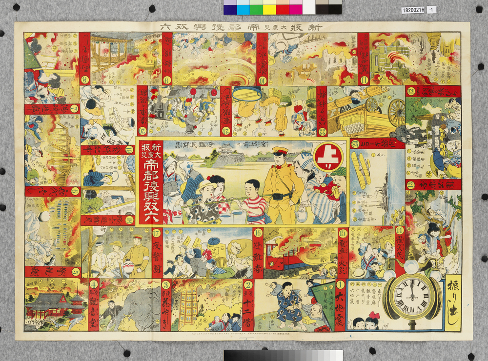 作品画像：新版大震災帝都復興双六