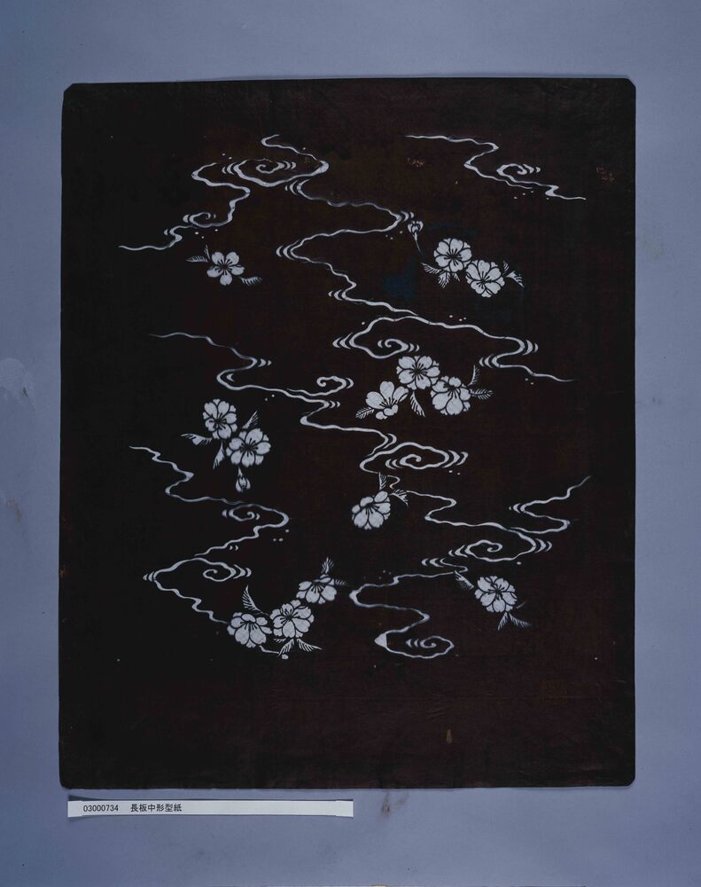 作品画像：長板中形型紙