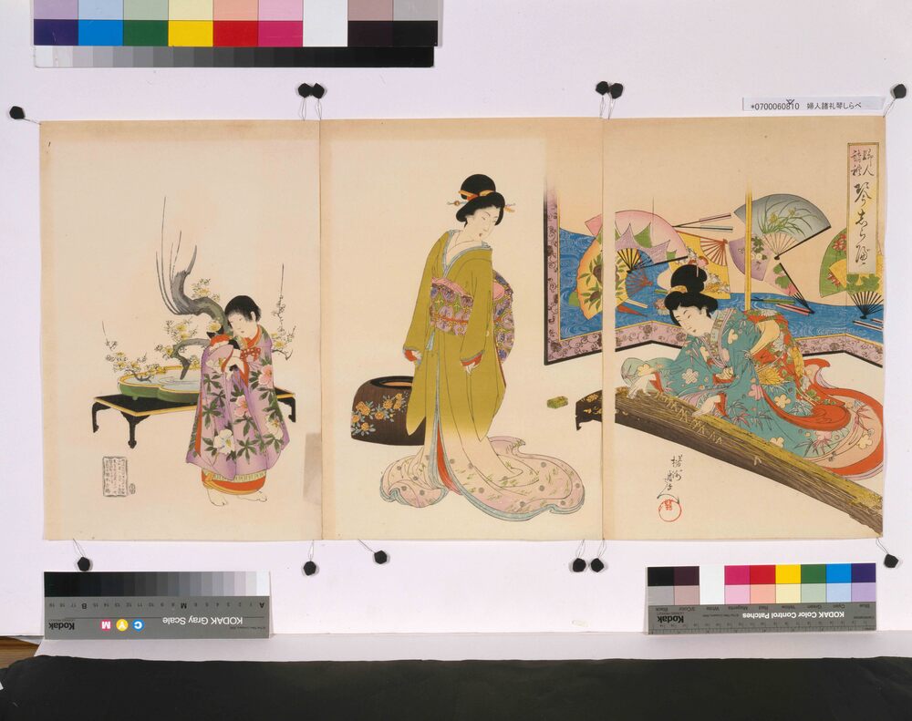 作品画像:婦人諸礼琴しらべ
