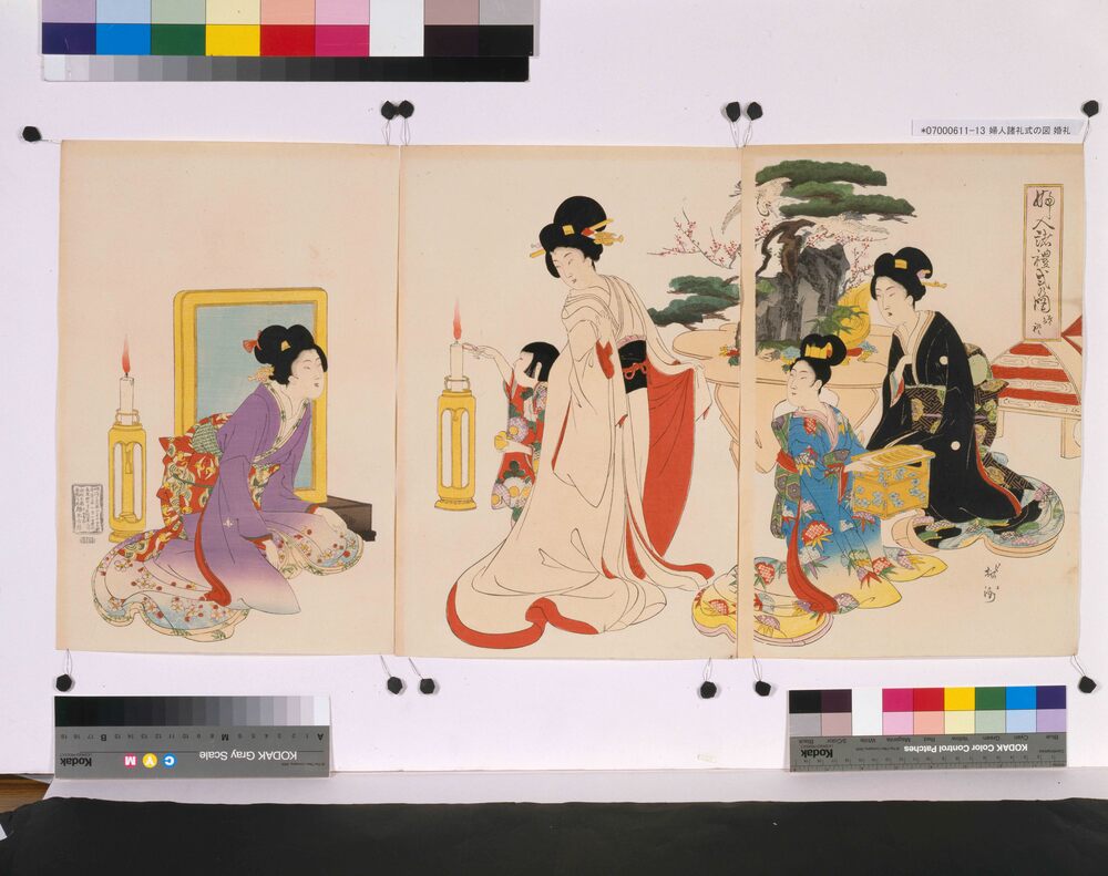 作品画像:婦人諸礼式の図 婚礼