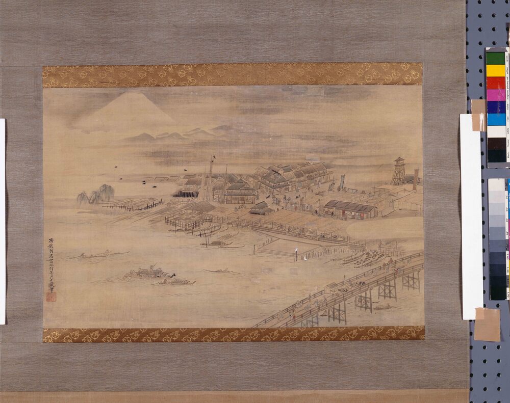 作品画像:両国橋西詰図