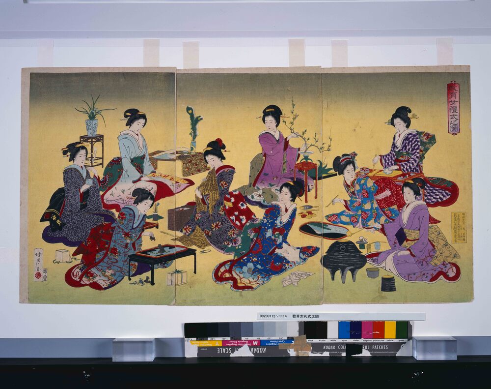 作品画像：教育女礼式之図