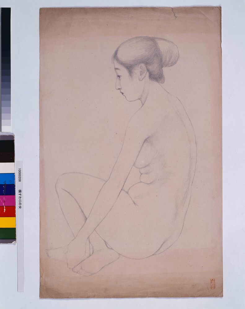 作品画像：横すわりの女