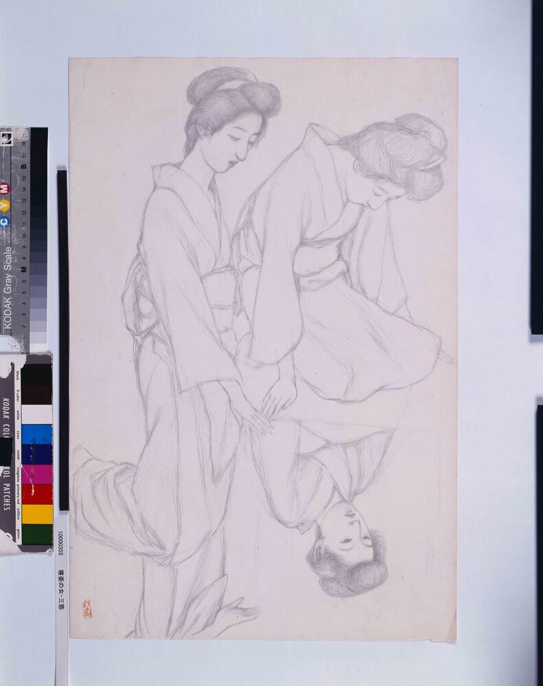 作品画像：寝姿の女・女三態