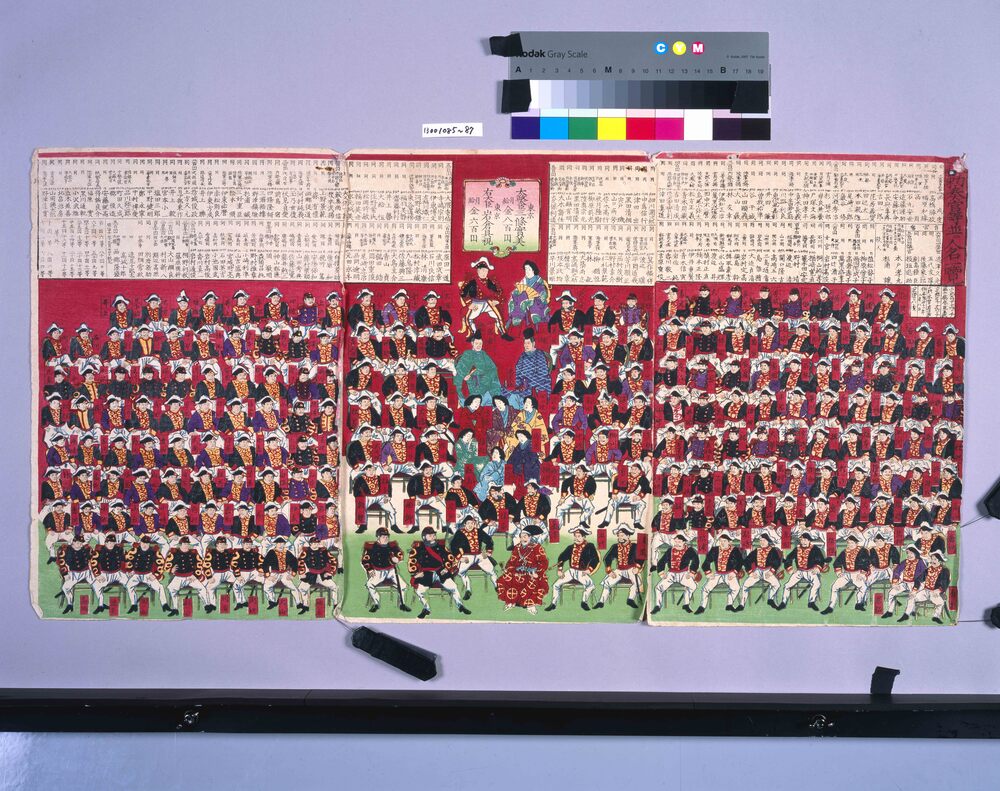 作品画像:勅奏官等並ニ人名一覧
