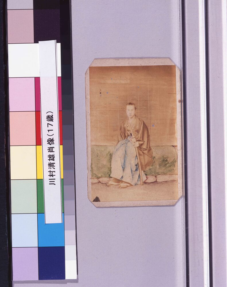 作品画像：川村清雄肖像(17歳　駿府にて)