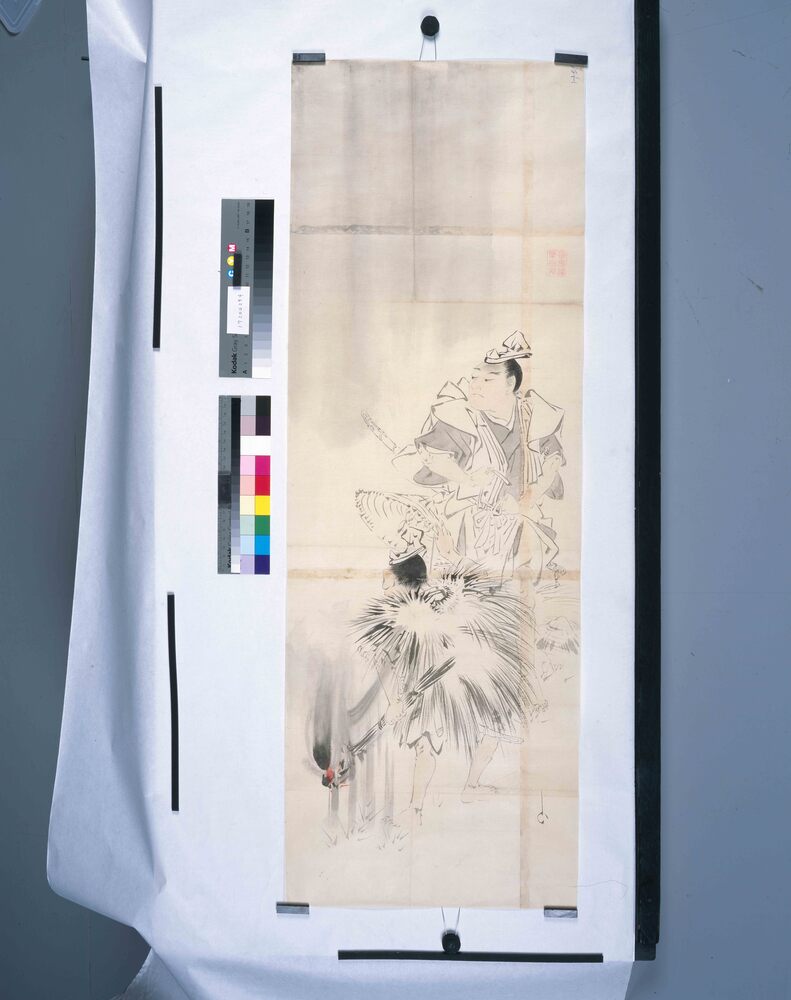 作品画像：粉本　曽我兄弟夜討