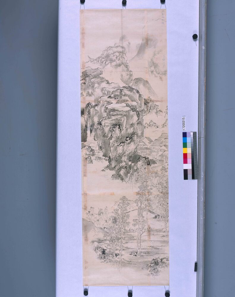 作品画像：粉本　深山桃源郷