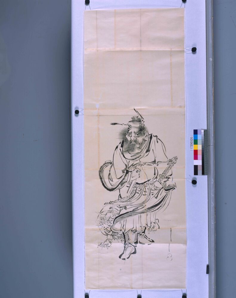 作品画像:粉本鍾馗と鬼