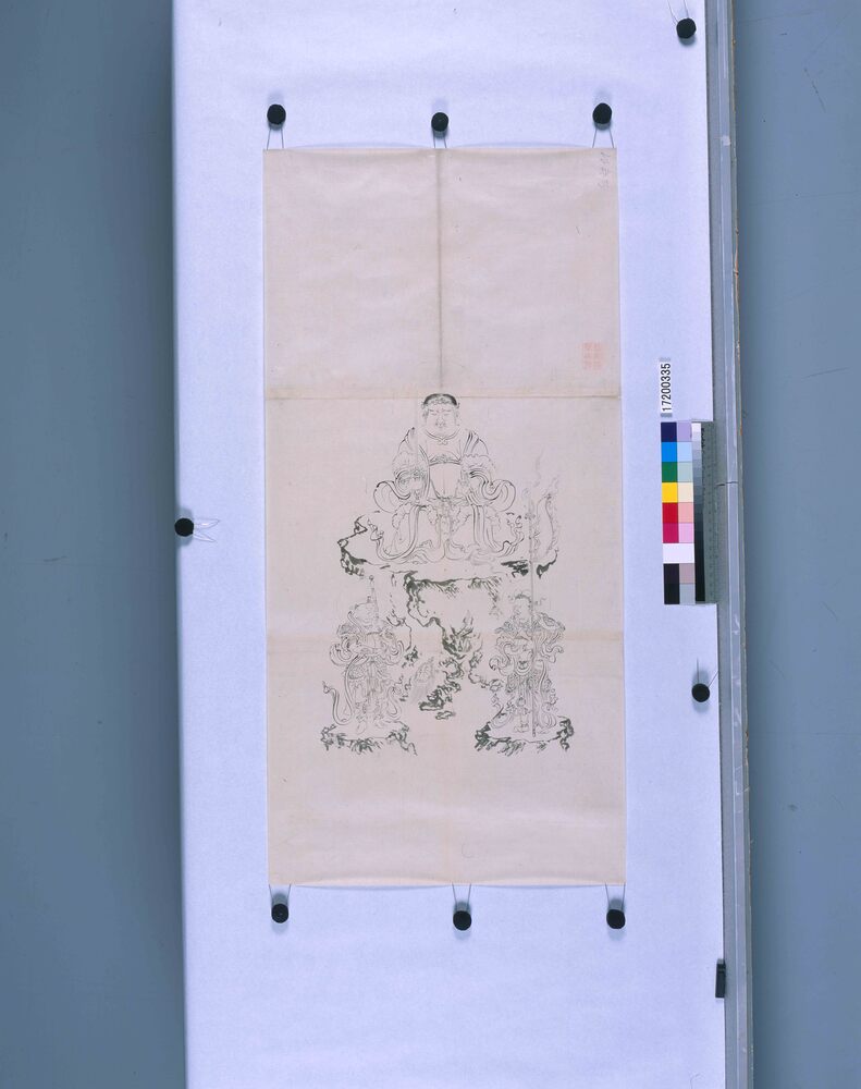 作品画像：粉本　虚空蔵菩薩像