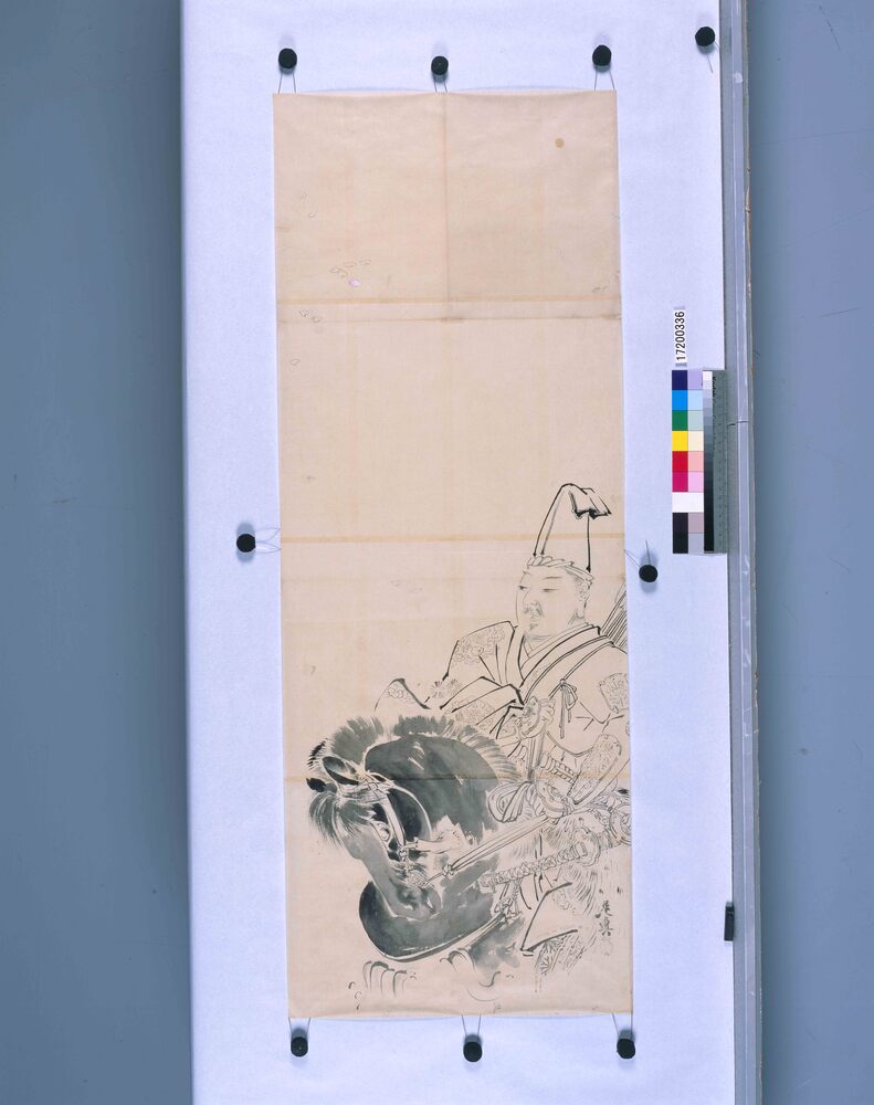作品画像:粉本 源義家 名古曽の関