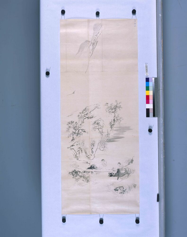 作品画像：粉本　山渓牧童