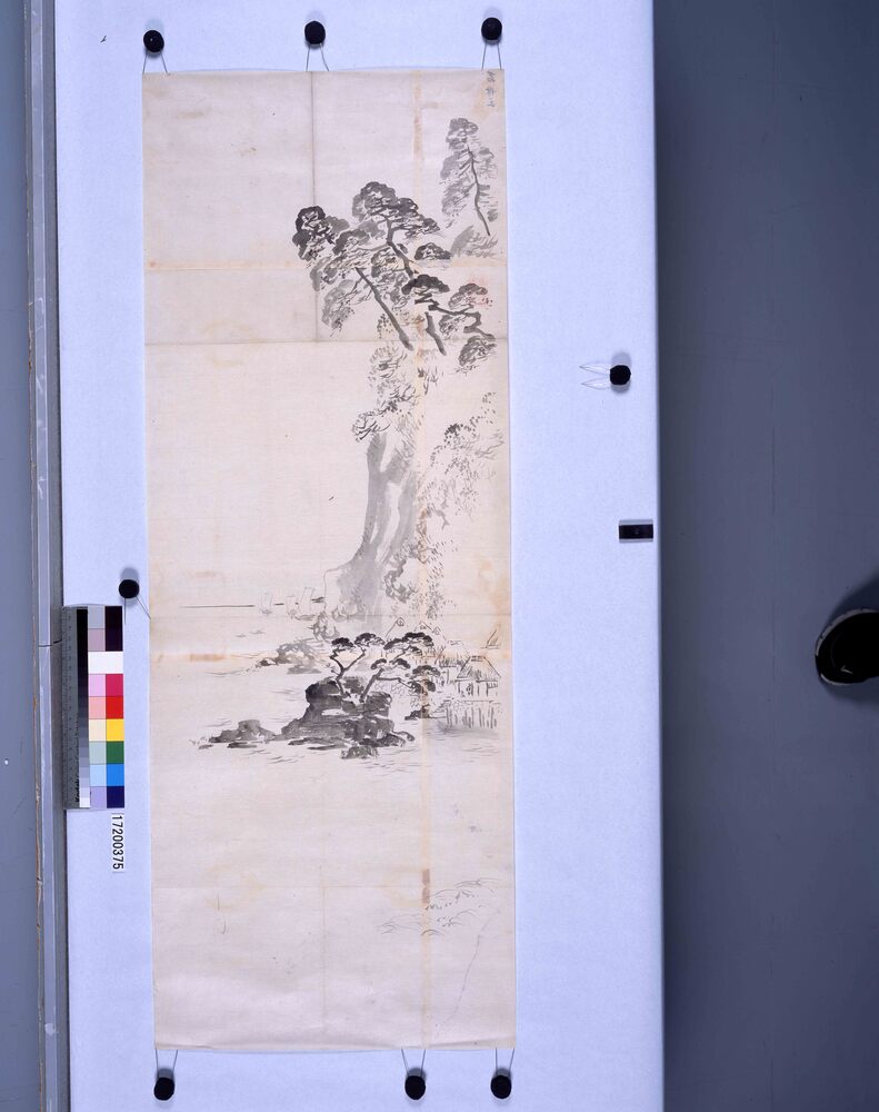 作品画像：粉本　海辺風景