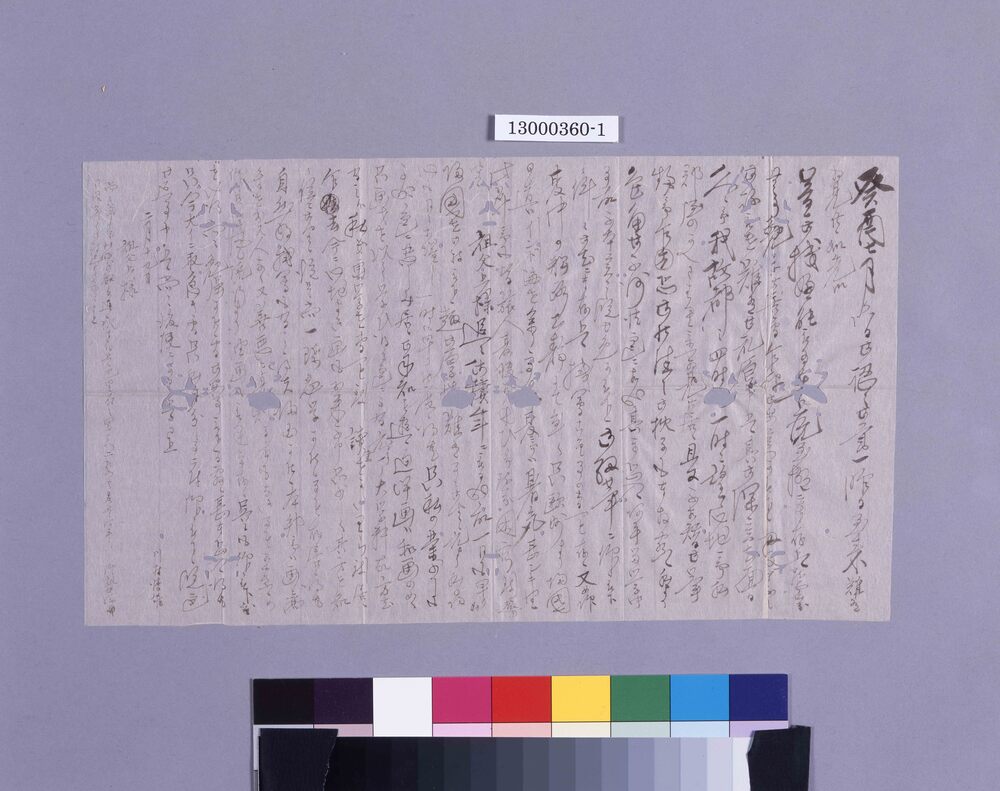 作品画像:川村閑斎宛書簡(パリより 画学修業につき)