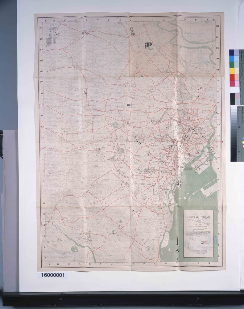 作品画像:CITY MAP CENTRAL TOKYO(GHQ東京占領地図)