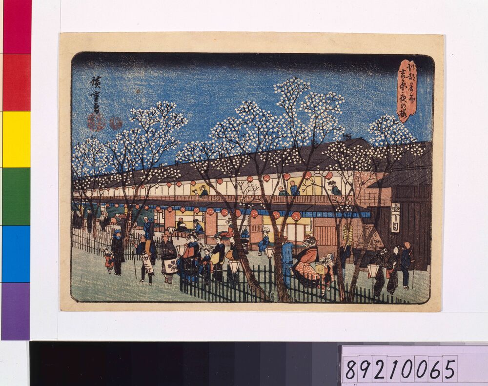 作品画像:江都名所吉原夜の桜