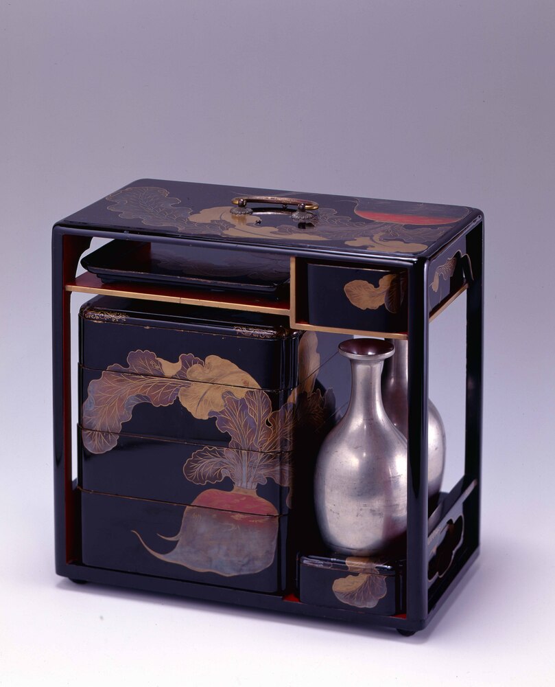 作品画像:蕪蒔絵提重