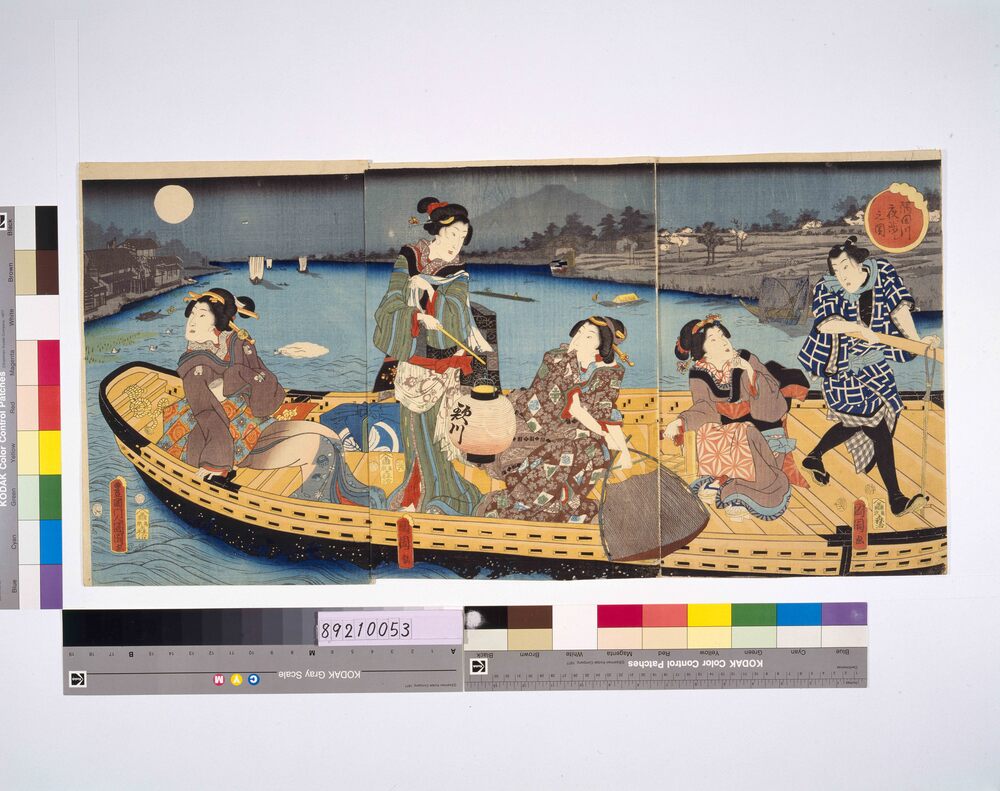作品画像:隅田川夜渉シ之図