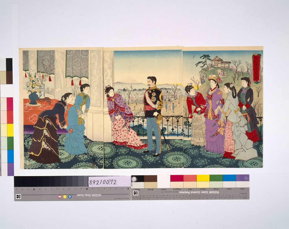 作品画像：御代春景の梅園
