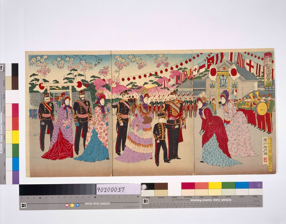 作品画像：上野公園地第三回内国勧業博覧会之図