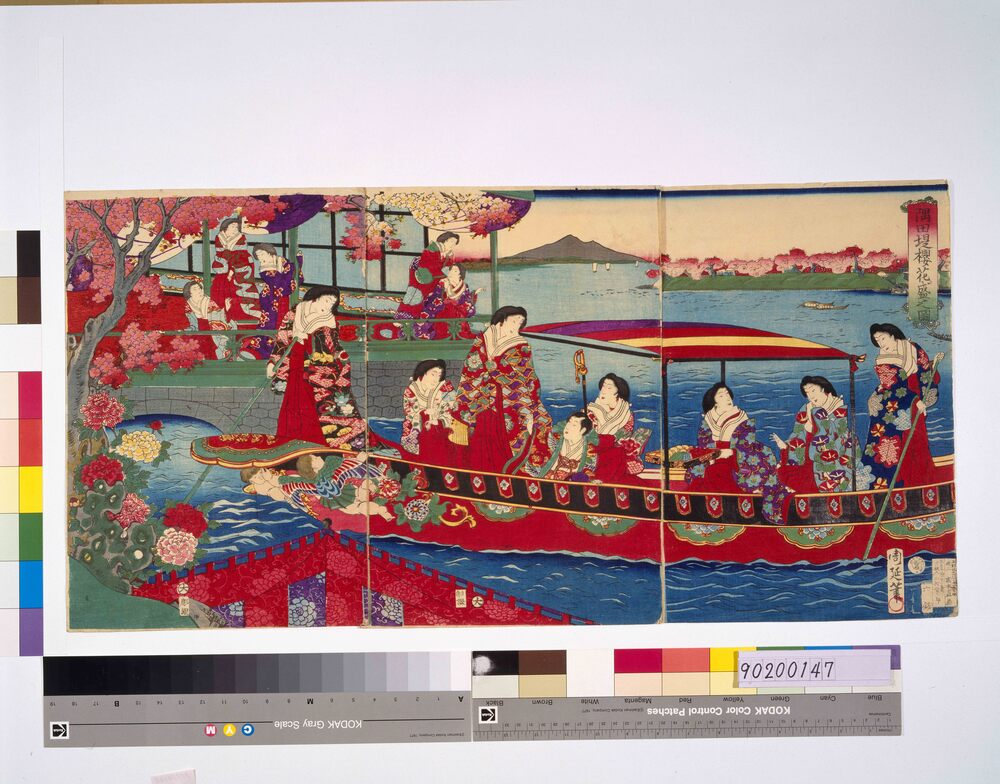 作品画像:隅田堤桜花盛之図