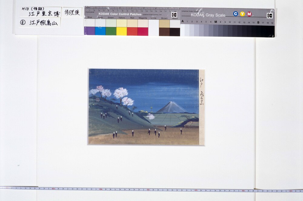 泥絵 江戸飛鳥山