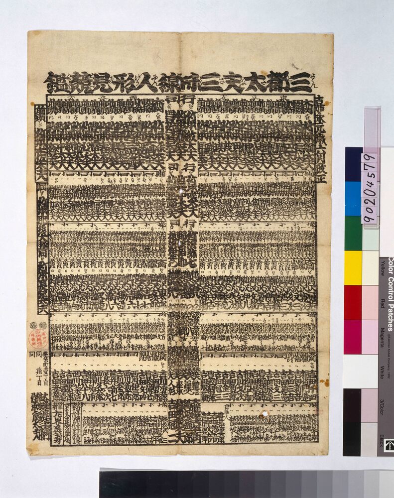 作品画像:三都太夫三味線人形見競鑑