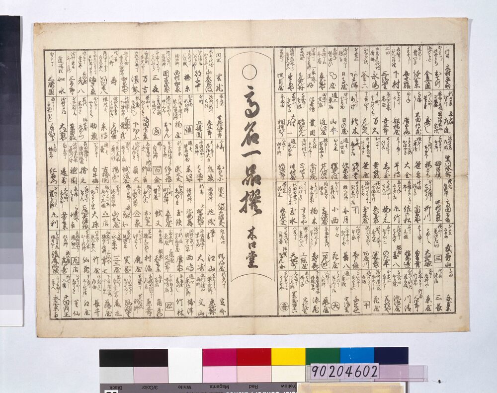 作品画像:高名一品撰