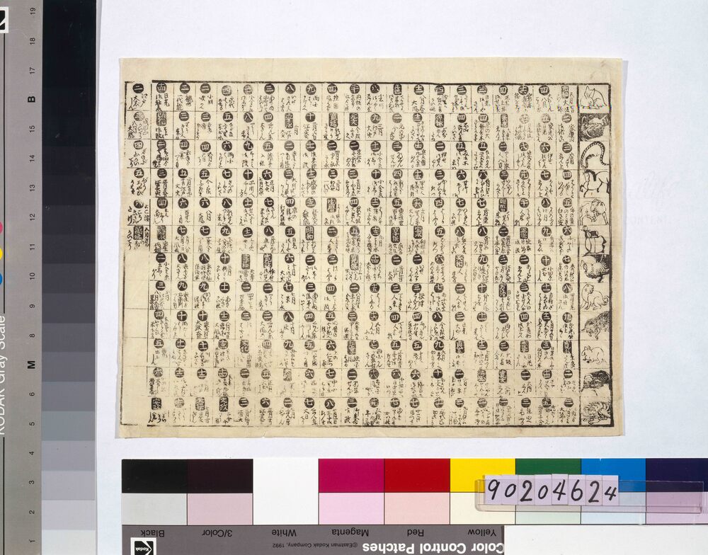 作品画像：[元和元年より万延元年迄十二支図入略年表]