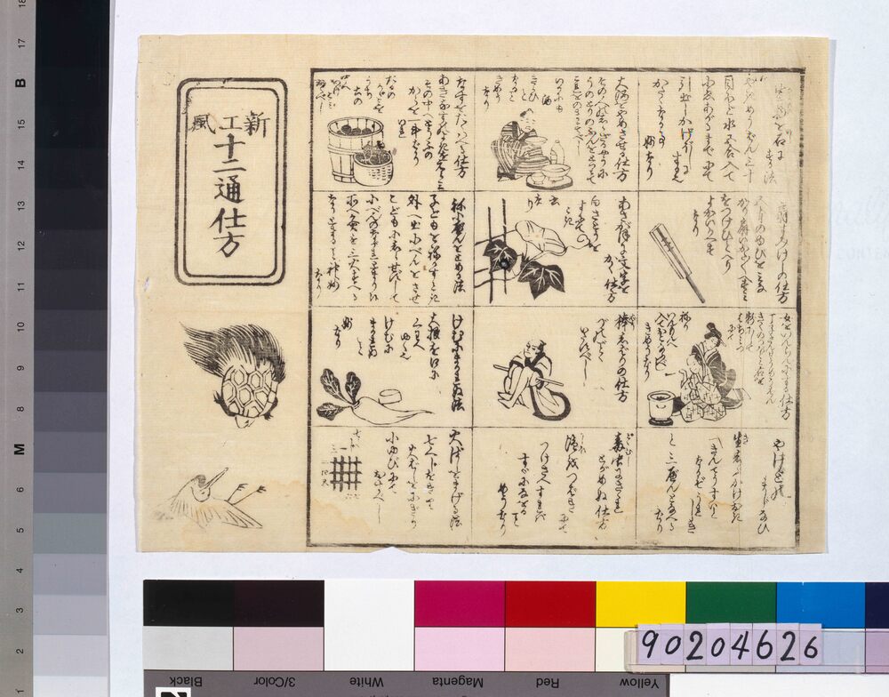 作品画像：新工夫 十二通仕方
