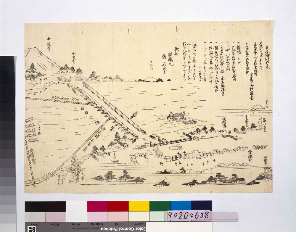 作品画像:日光御社参 栗橋付近