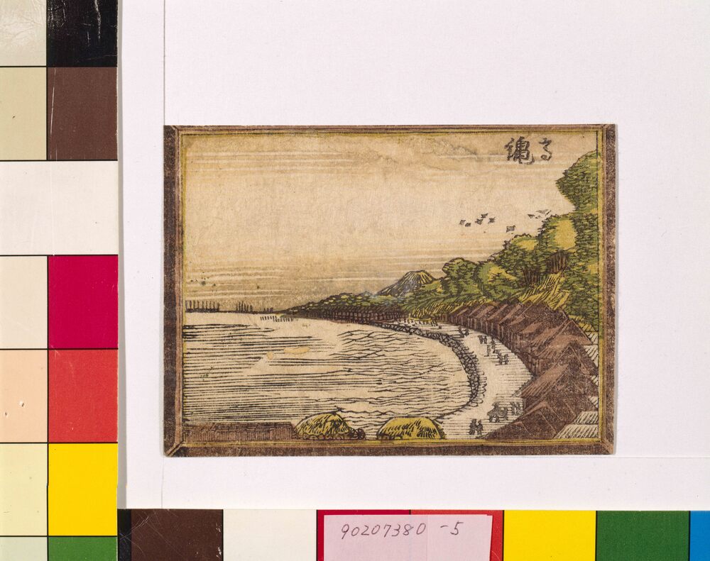 作品画像:阿蘭陀画鏡 江戸八景 高輪