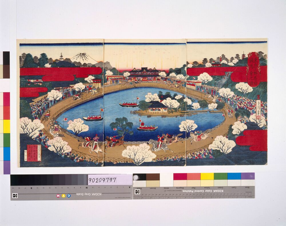 作品画像:東京上野忍ヶ岡競馬会之図