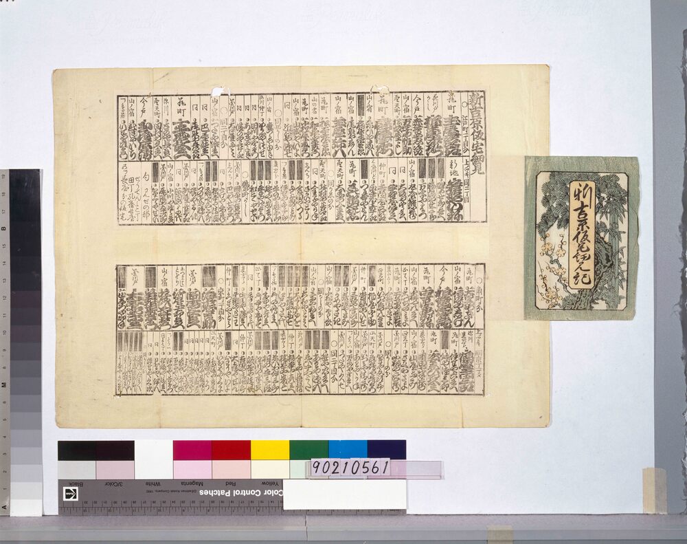 作品画像:新吉原仮宅細見記