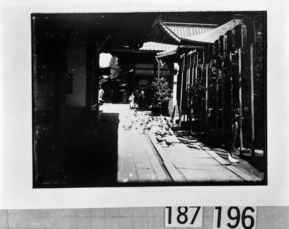 作品画像:寺院脇の道