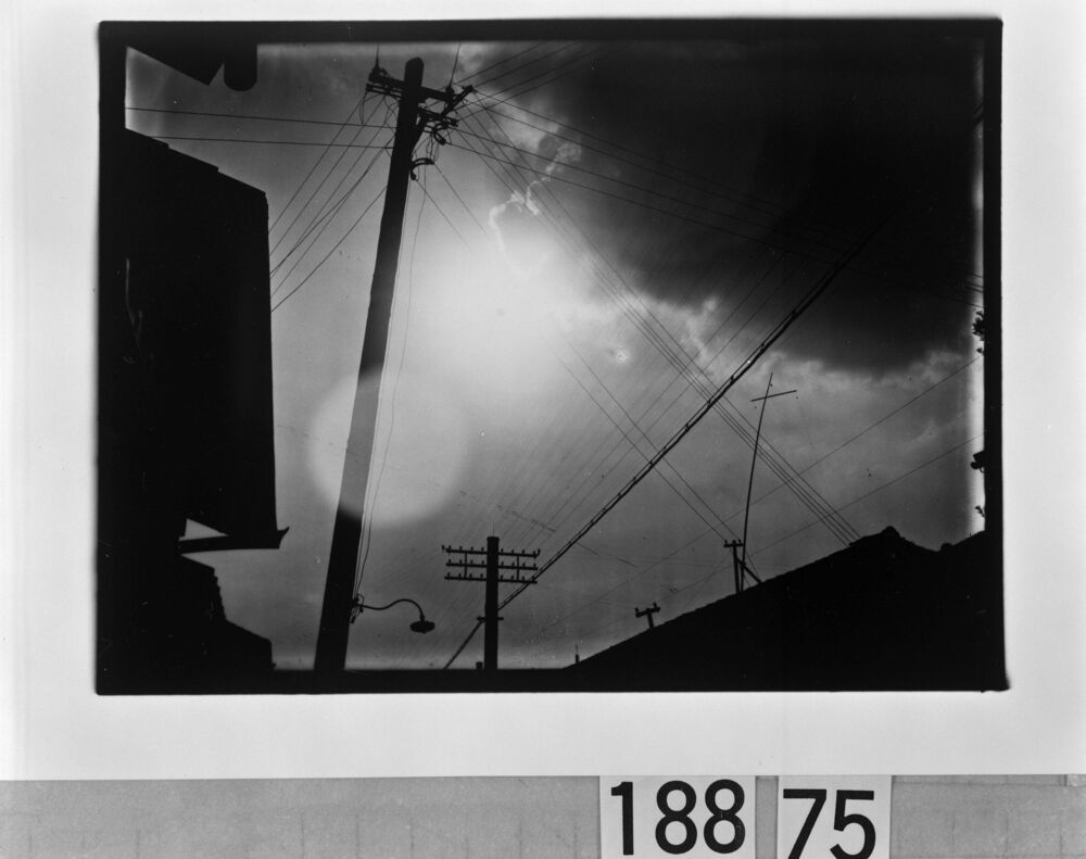 作品画像：太陽と電信柱