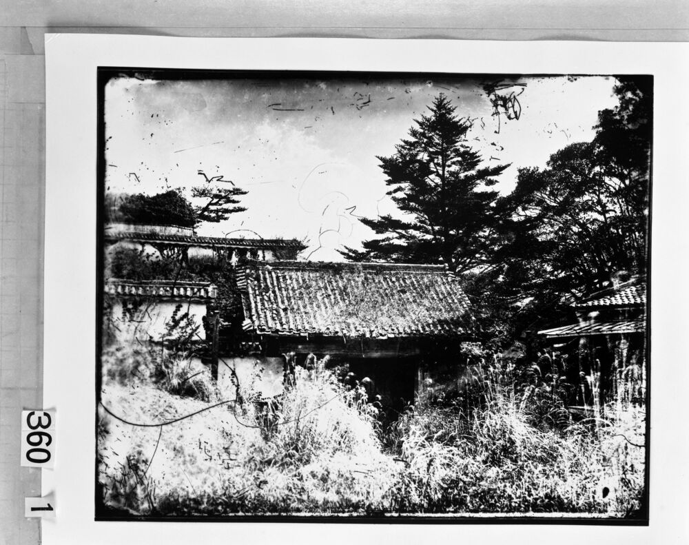 作品画像:旧江戸城写真ガラス原板 西桔橋門