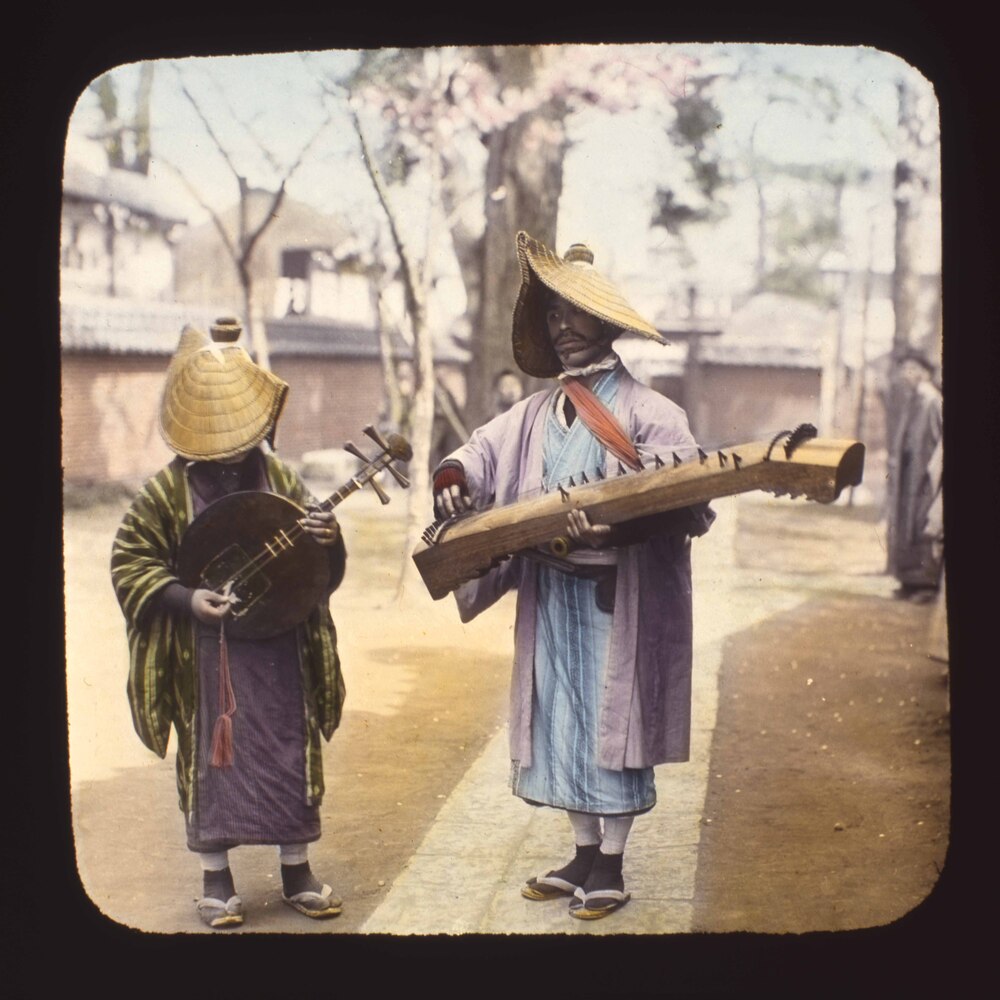 作品画像:琴と月琴を弾く流し